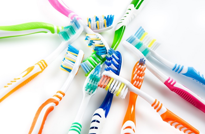clean toothbrushes